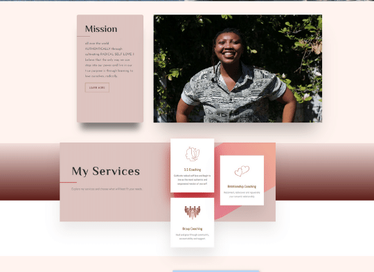 wellness coach website design